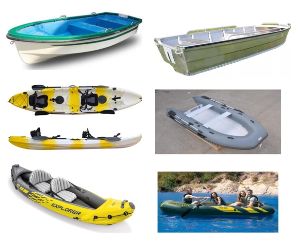Kayak, Boats, Canoes, SUP etc..